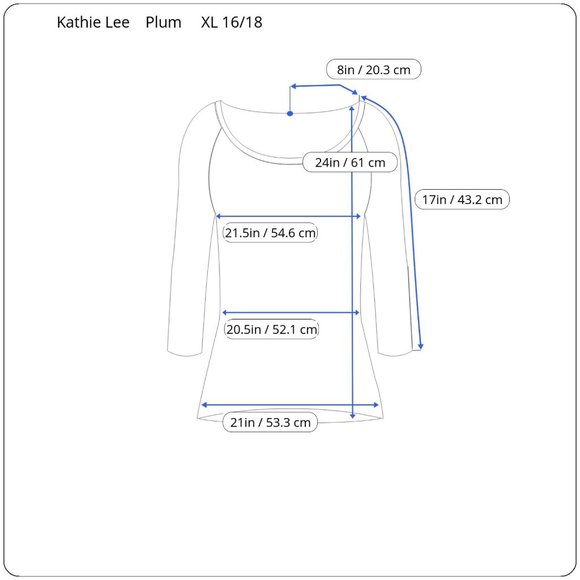 Kathie Lee Collection Plum Multicolored Crew Neck Dress XL 16/18 Pullover Shirt - Picture 9 of 9